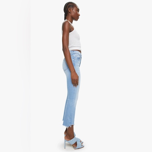 MOTHER Women's Light Blue Ankle Jeans - Picture 2 of 13